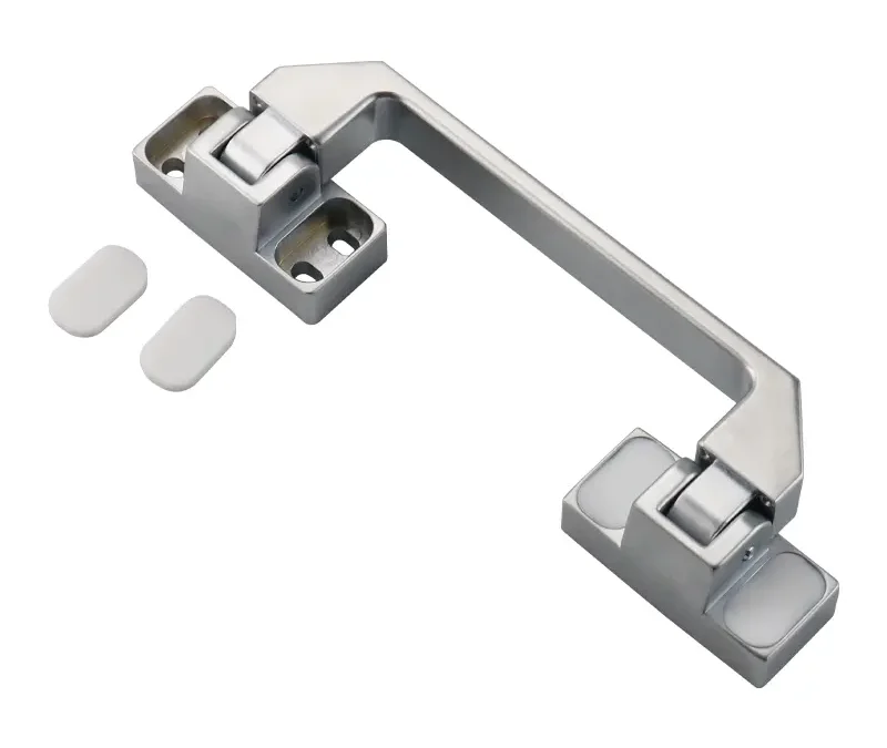 Asa plegable de zinc mate fijación frontal para maquinaria