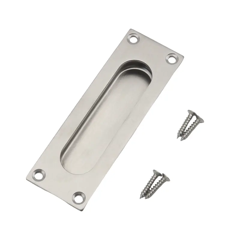 Asa embutida rectangular de acero inoxidable