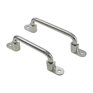 Asa plegable inox. 304 con pulido espejo y base alargada
