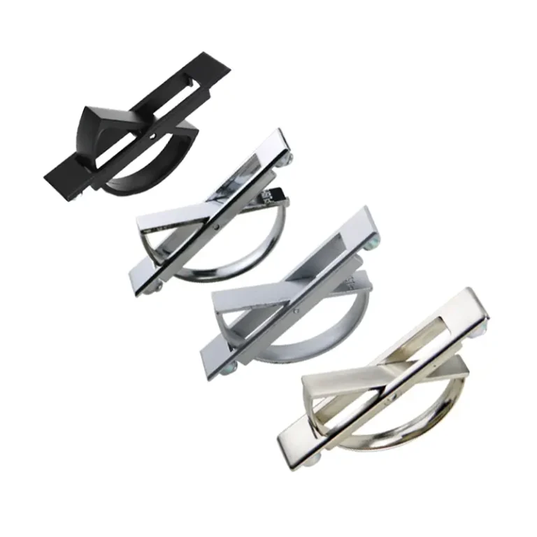 Asa de zinc pivotante semi-circular para cajón