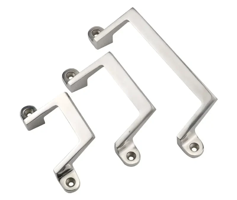 Asa inclinada de acero inoxidable para puertas de seguridad