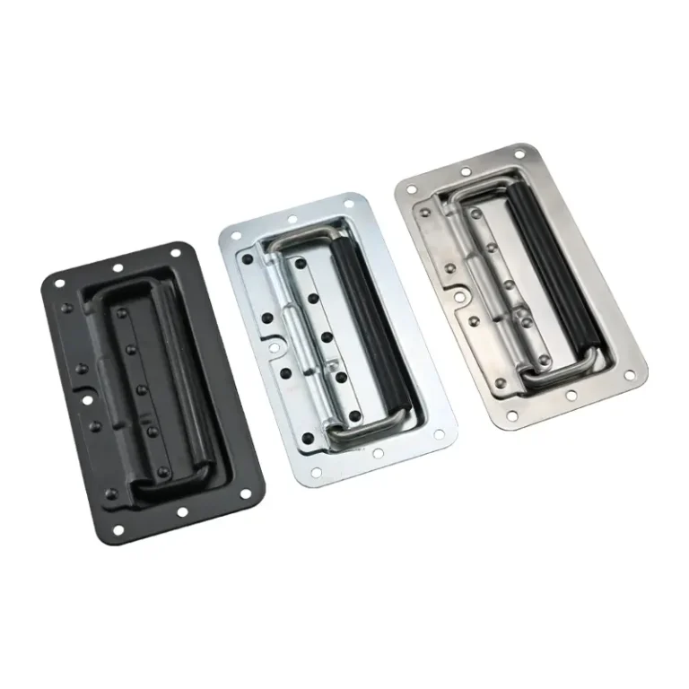 Asa empotrada con muelle retorno para flight cases y audio