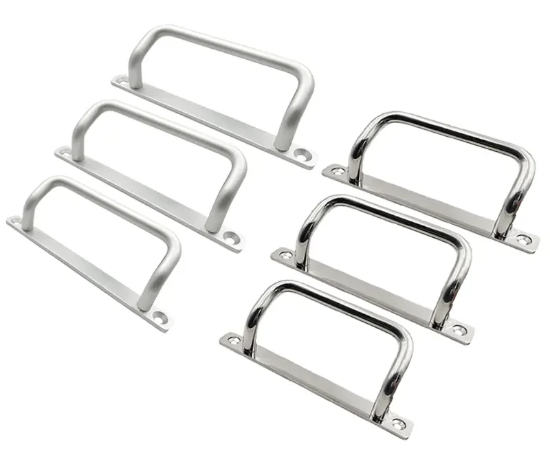 Asa inclinada de doble curva en aluminio o acero inoxidable