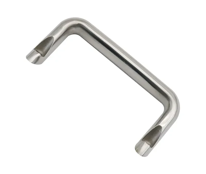 Asa U inclinada de acero inoxidable pulido 125×62.5 mm
