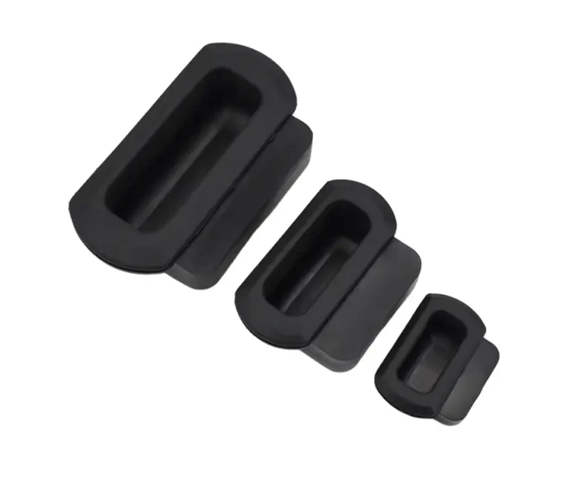 Asa flexible negra de plástico montaje oculto