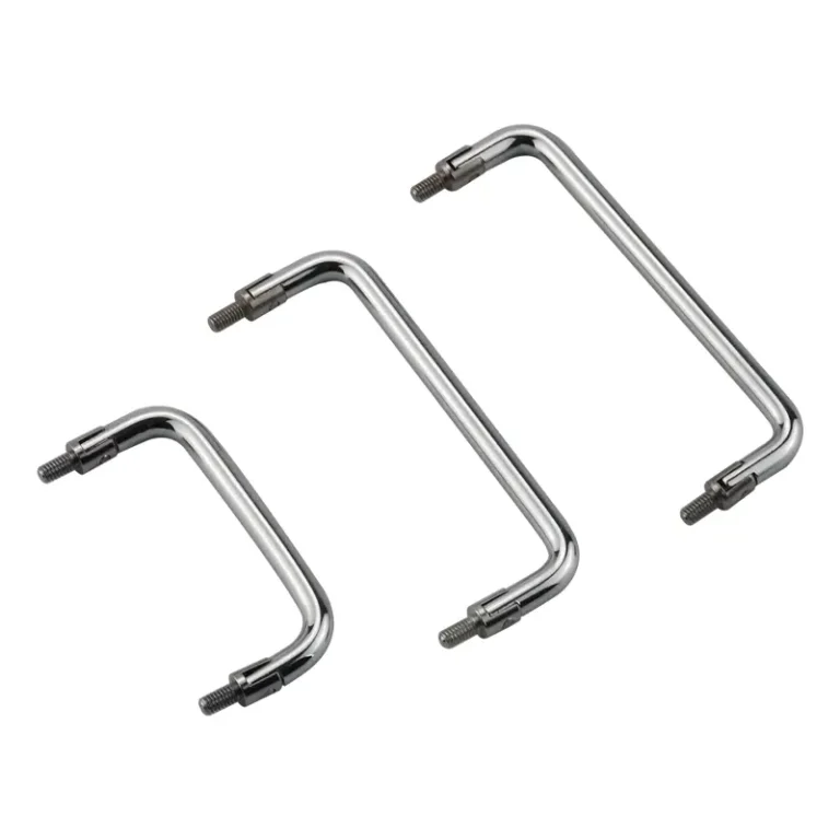Asa plegable metálica industrial con rosca M4 y giro 90°