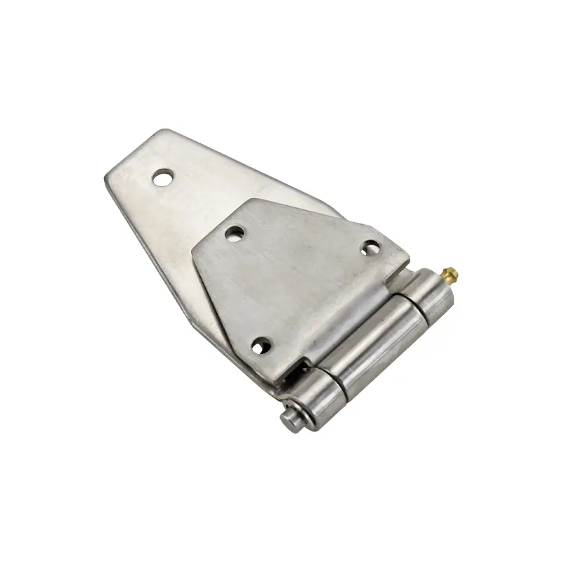 Bisagra con engrasador en acero inox. 304 espejo