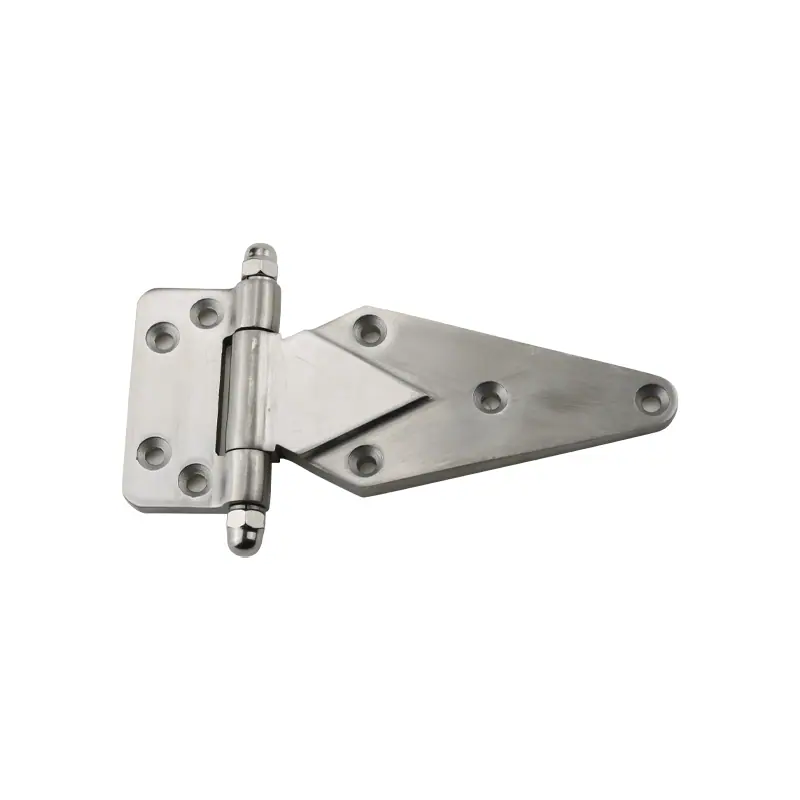 Bisagra de ala triangular en acero inox. 304 cepillado