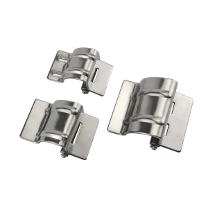 Bisagra de brazo curvo inox. 304 vibroacabado