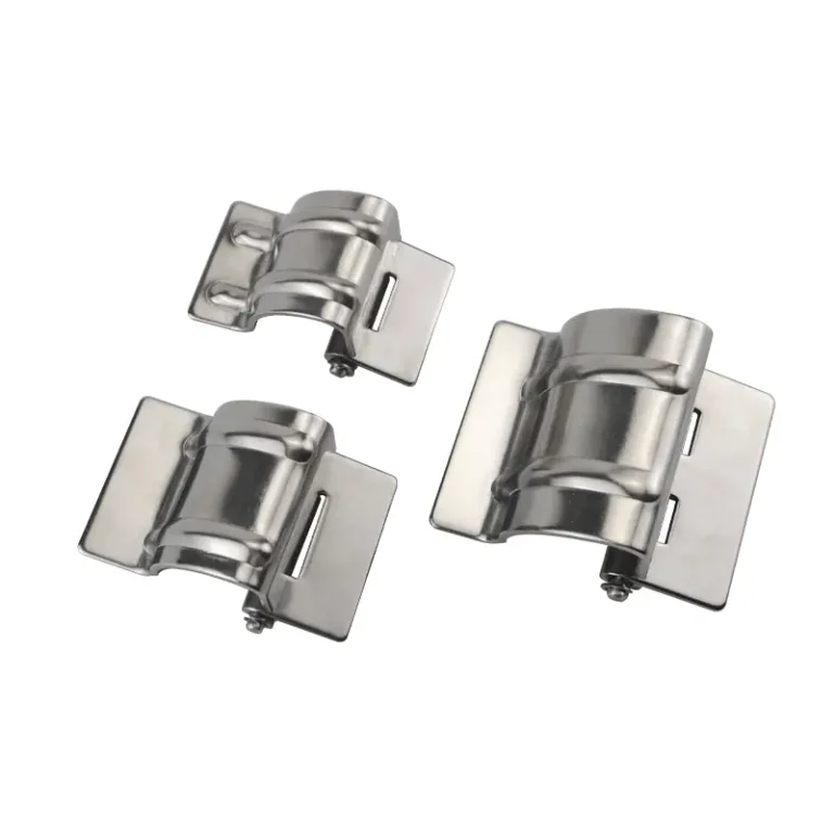 Bisagra de brazo curvo ajustable para montaje interior