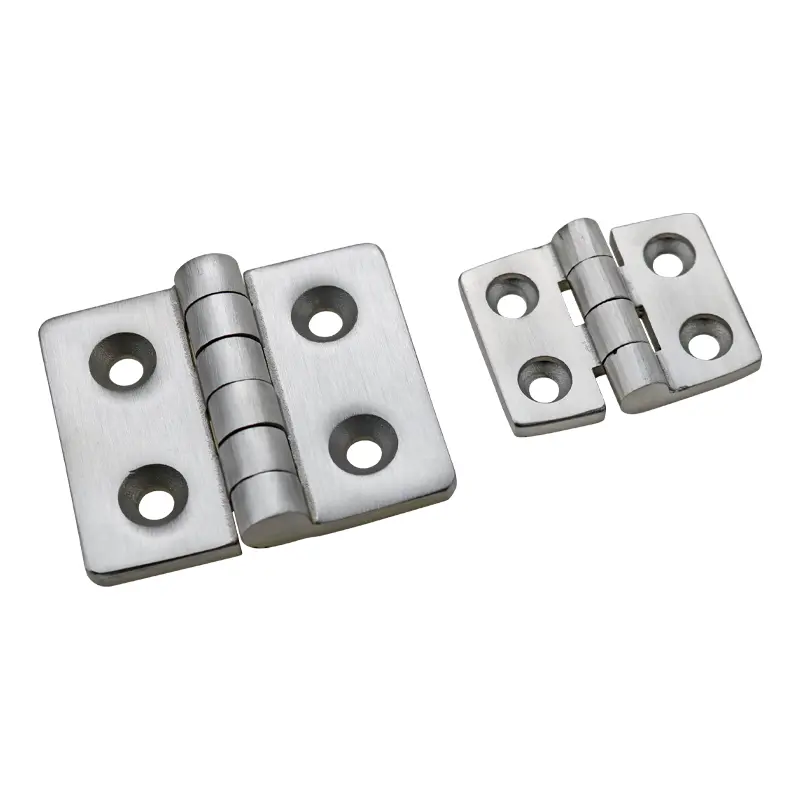 Bisagra de codo de acero inox. cepillado