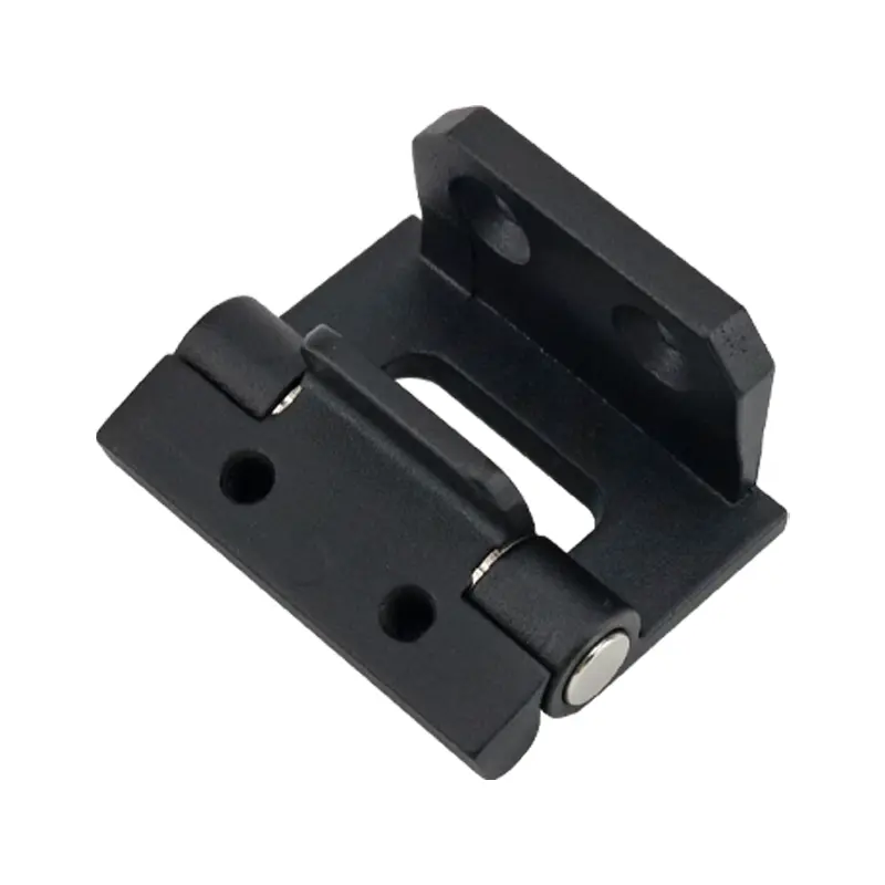 Bisagra de zinc con roscas M6 y montaje frontal