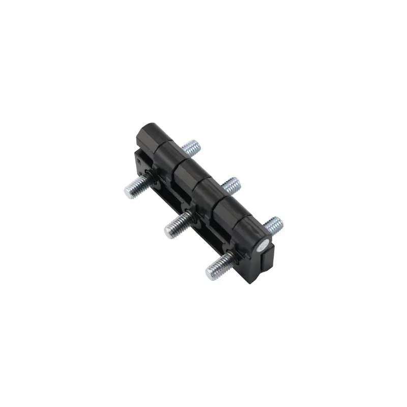 Bisagra de zinc negro con pernos roscados M8