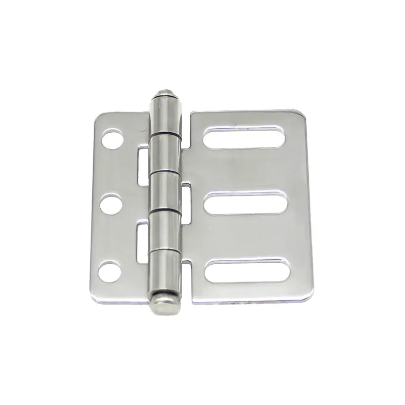 Bisagra mixta de 66x65 mm en acero inox. espejo
