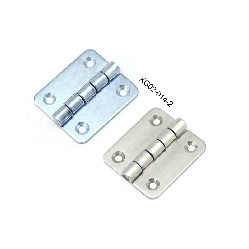 Bisagra rectangular con 4 agujeros