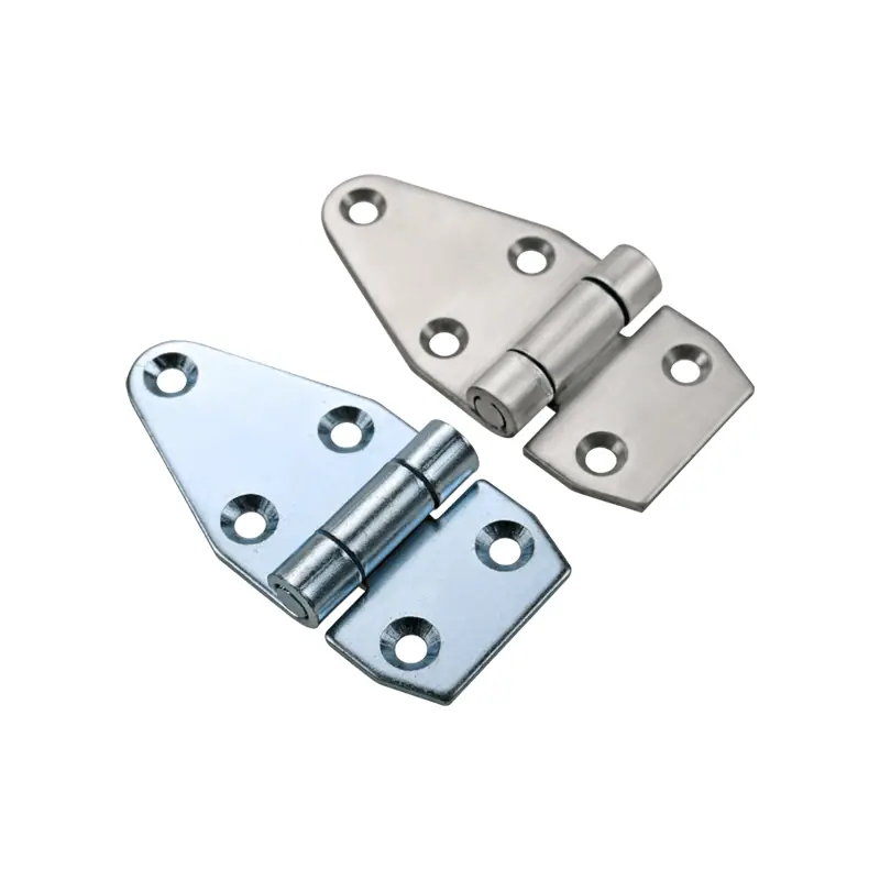 Bisagra triangular de 5 agujeros en 3 acabados