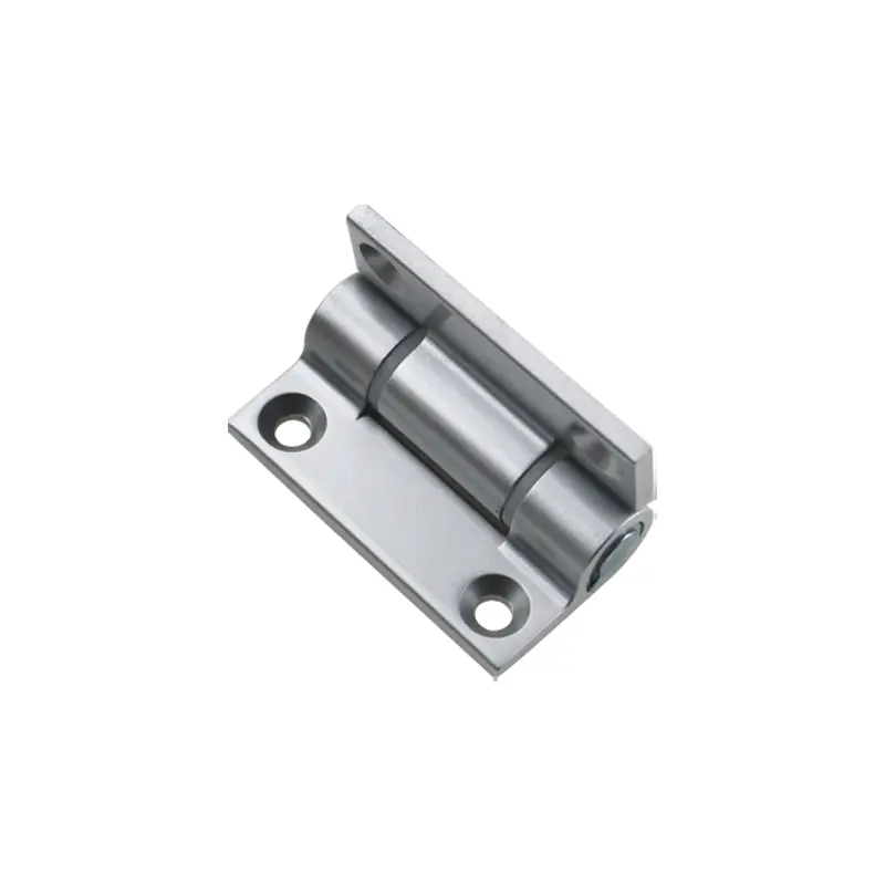 Bisagra aleación zinc plata mate vista lateral