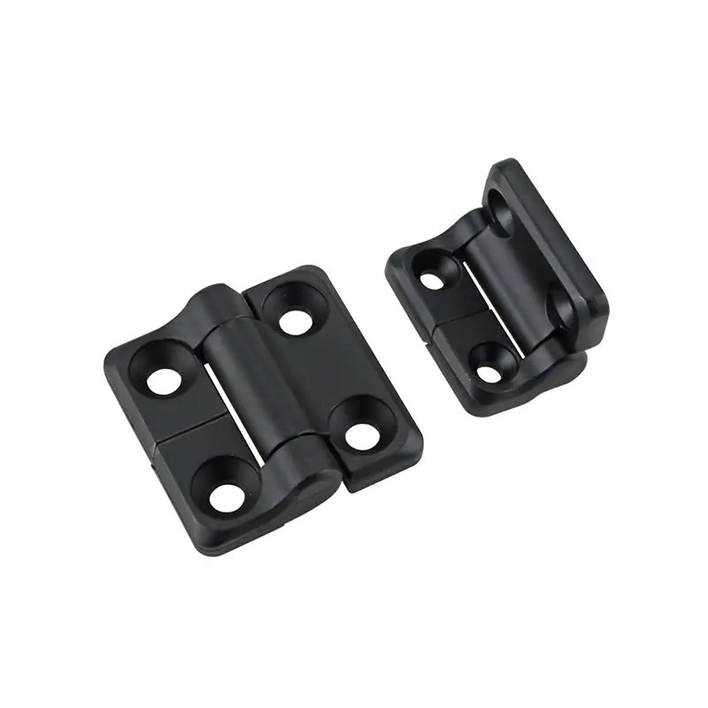 Bisagra friccion zinc negro vista detalle