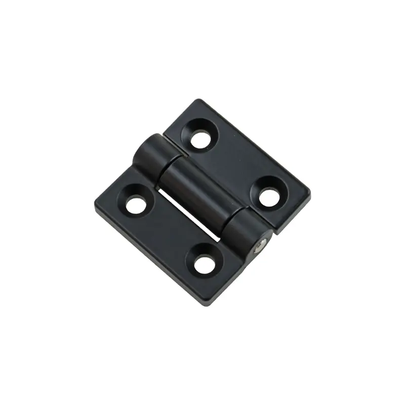 Bisagra torsion zinc negro detalle superficie acabado