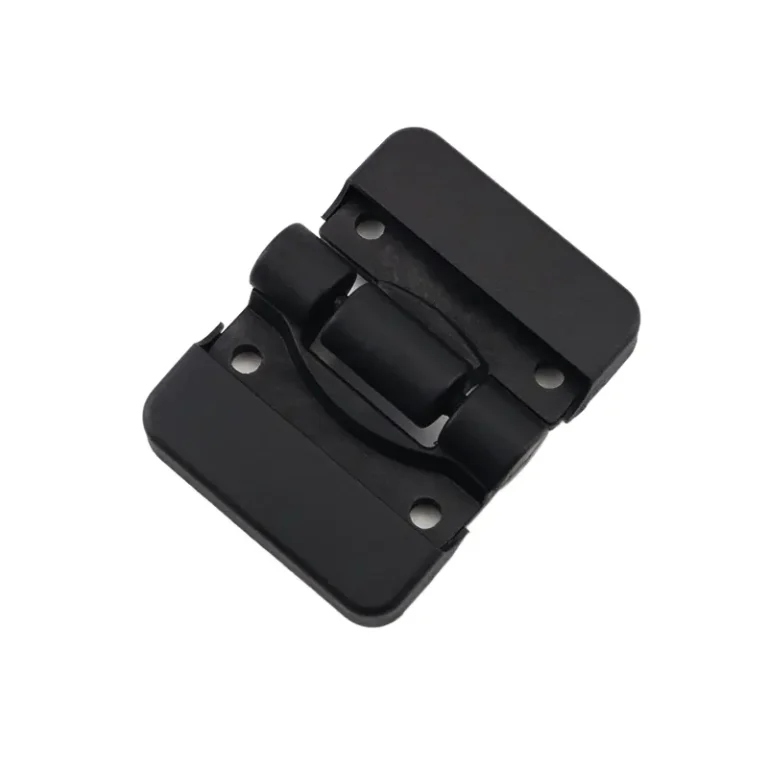 Bisagra de torque PA6 negra con tapa antipolvo para cocina